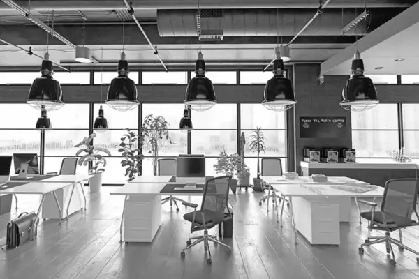 industrial office building using flex spaces