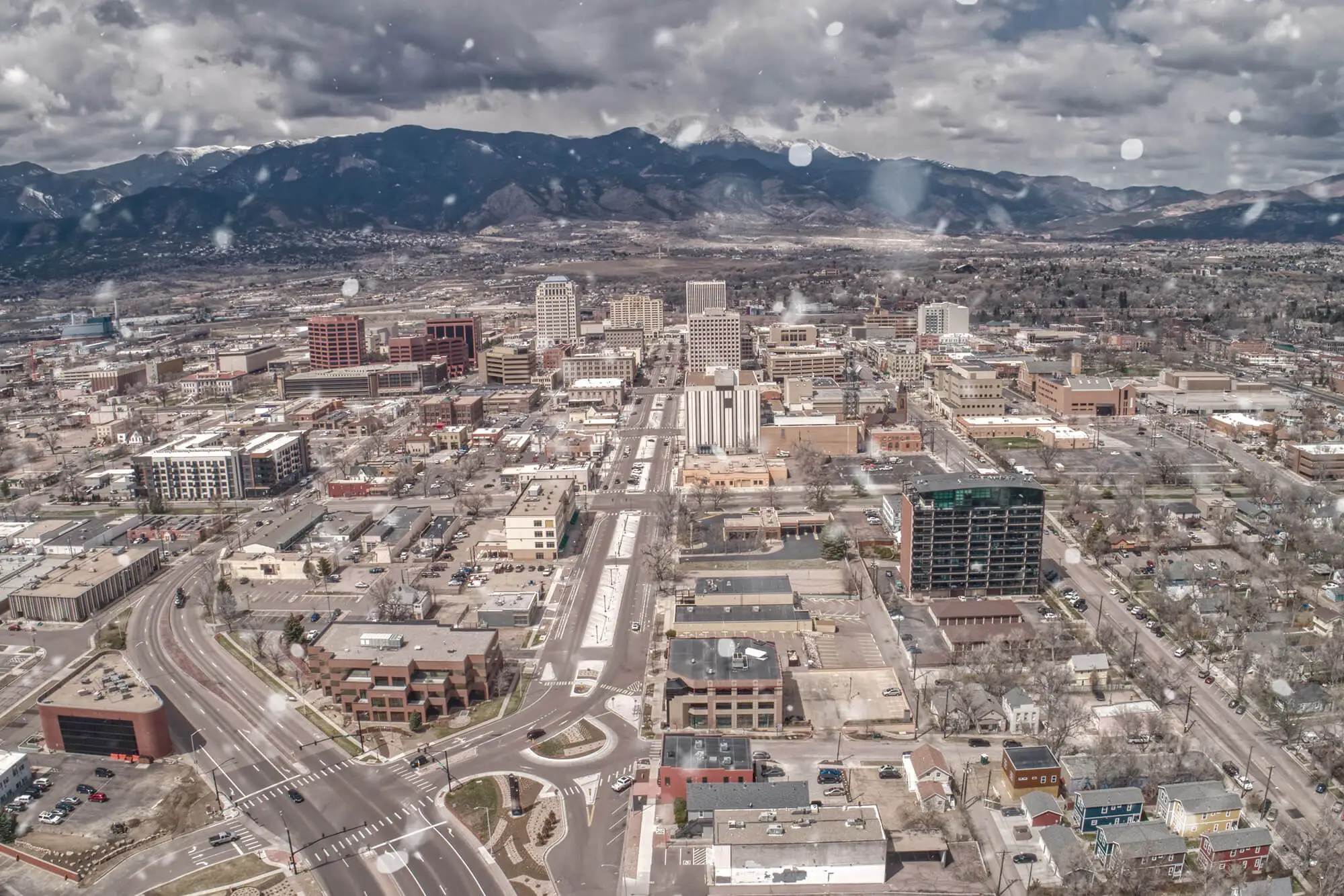 Picture of Colorado Springs, Colorado. Rubicon Snow removal covers Colorado Springs.