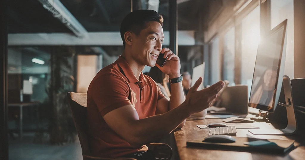 rubicon account manager on phone communication